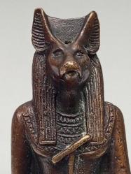 Antika Antik Mısır Anubis Fransız Bronz Heykel