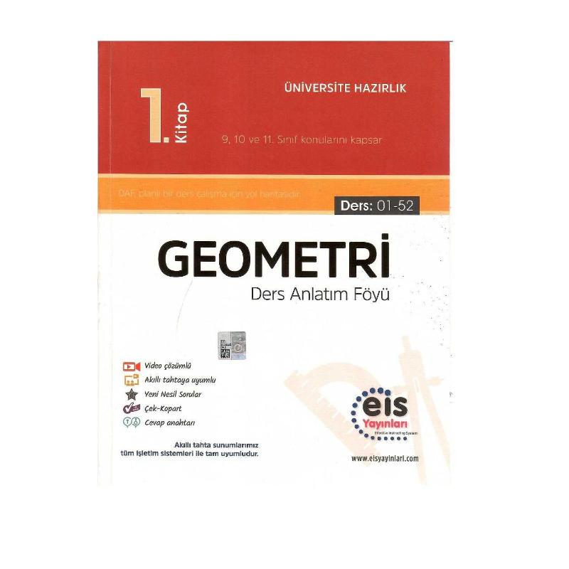 Eis Yayınları Geometri 1. Kitap Ders Anlatım Föyü - 10 Fasikül Çalışılmış Harici Temiz Durumda!