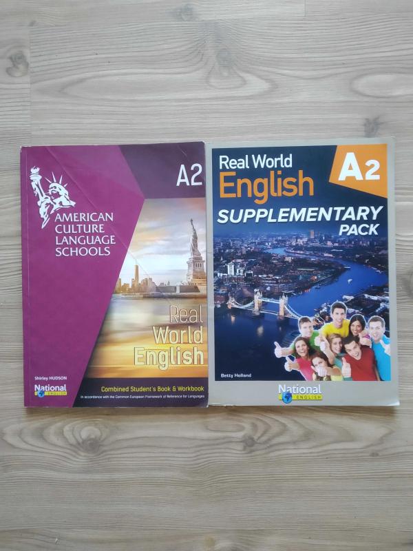 AMERİCAN CULTURE LANGUAGE SCHOOLS REAL WORLD ENGLİSH A2 COMBİNED STUDENT'S BOOK & WORKBOOK + SUPPLEMENTARY PACK ( 2. EL )