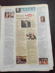 Milliyet Televizyon Gazetesi - 13 19 Ocak 2007 - Murat Yıldırım ve Burçin Terzioğlu Fotoğrafı - İşte En Güzel Çocuk Kanalı - Haftanın Dizisi Selena - Atatürk Emret Komutanım'da - Sinem Kobal - Pınar Altuğ Neden Behzat Uygur'u İstemedi - Oktay Kaynarca