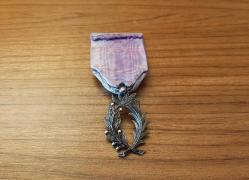 FRANSA PALMİYE YAPRAĞI MOR ŞÖVALYE MADALYASI EN YÜKSEK ONUR MADALYASI B9467