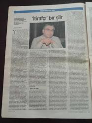 Cumhuriyet Kitap Gazetesi - 16 Ekim 2008 - Sayı 974 - Auguste Renoir Joseph Durand Ruel Portresi - Mine G. Kırıkkanat Destina - Müge İplikçi Kafdağı - Hıfzı Topuz'dan Kongo Kurtuluş Mücadelesinin Romanı Kara Çığlık