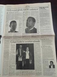 Cumhuriyet 2 Gazetesi - 24 Ocak 1994 - Sayı 24946 - Uğur Mumcu İçin Çiçekler De Yas Tutuyor - İdil Biret Fotoğrafı - Lezbiyen Bir İlişkiyi Ele Alan Türk Filmi Düş Gezginleri - Lale Mansur