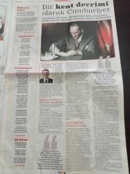 Cumhuriyet 29 Ekim Özel Gazetesi - Mustafa Kemal Atatürk Fotoğrafı - Bir Kent Devrimi - Yurttaşlık Bayramı - Cumhuriyet Kadınları Cumhuriyeti Anlattı - Bütün Gerçekler Nutuk'ta
