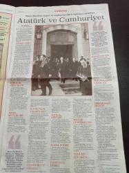 Cumhuriyet 29 Ekim Özel Gazetesi - Mustafa Kemal Atatürk Fotoğrafı - Bir Kent Devrimi - Yurttaşlık Bayramı - Cumhuriyet Kadınları Cumhuriyeti Anlattı - Bütün Gerçekler Nutuk'ta