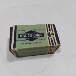 Antika - P77----NOVALGIN-CHİNİN KARTON İLAÇ KUTUSU - kitantik - kitaLog