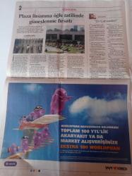 Vatan Çikolata Gazetesi - 20 Ağustos 2005 - Belda Öztürk-Gökhan Özen Fotoğrafı - Tarkan'ın Gölgedeki Baldızı Hayatını Yazdı - Darıca Hayvanat Bahçesi Sakinleri Evsiz Kalacak - Fitness Fabrikası - İclal Aydın