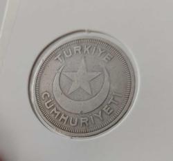 1938 YILI ORİJİNAL 10 ON KURUŞ MADENİ NİKEL ÇİLALTI SS2ŞŞ4 NADİR