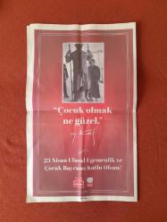 Cumhuriyet Gazetesi 23 Nisan 2019 Dünyanın En Güzel Bayramı,Türkiye Nereye,Sopa Dağıttılar,81 İlden İstifa Çağırısı,Meclise AKP Freni,Kartal Yılmaz,Olağanüstü Zirve