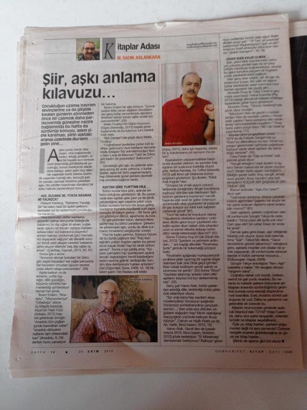 Cumhuriyet Kitap Gazetesi 24 Ekim 2013 Sayı 1236 Cemil  