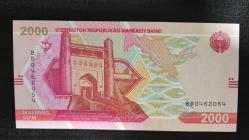 Özbekistan 2000 Som (2021) Çil