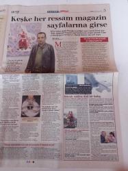 Milliyet Pazar Gazetesi - 18 Nisan 2004 - Yönetmen Yeşim Ustaoğlu Fotoğrafı-Radyonun Adı Kırmızı -Haluk Bilginer - Tamer Karadağlı - Zuhal Olcay - Arkası Yarın - 93'lük Maratoncu Singh Yeni Reklam Starı