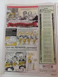 Cumhuriyet Dinazor Mizah Gazetesi - 19 Mart 1997 - Ferhan Şensoy Fotoğrafı - Boris Vian'ın Karısı - Necmettin Erbakan - Tansu Çiller - Yeni Susurluk Komisyonu - Refahyol - Nevruz - Günaydın Dinazor