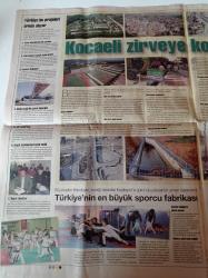 Milliyet İş Ve Yaşam Gazetesi - 30 Mayıs 2008 - Bir Şehrin Dönüşüm Hikayesi Kocaeli - Kocaeli Büyükşehir Belediye Başkanı İbrahim Karaosmanoğlu - Sanayide Yeni Rota Belirleniyor - Pişmaniye - Kandıra Keteni - Karamürsel Sepeti - Hereke Halısı
