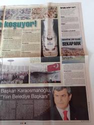 Milliyet İş Ve Yaşam Gazetesi - 30 Mayıs 2008 - Bir Şehrin Dönüşüm Hikayesi Kocaeli - Kocaeli Büyükşehir Belediye Başkanı İbrahim Karaosmanoğlu - Sanayide Yeni Rota Belirleniyor - Pişmaniye - Kandıra Keteni - Karamürsel Sepeti - Hereke Halısı