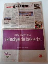 Milliyet İş Ve Yaşam Gazetesi - 30 Mayıs 2008 - Bir Şehrin Dönüşüm Hikayesi Kocaeli - Kocaeli Büyükşehir Belediye Başkanı İbrahim Karaosmanoğlu - Sanayide Yeni Rota Belirleniyor - Pişmaniye - Kandıra Keteni - Karamürsel Sepeti - Hereke Halısı