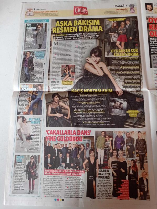 Milliyet Cadde Gazetesi 5 Aralık 2014 Acemi Kürkçü Elif Gönlüm  