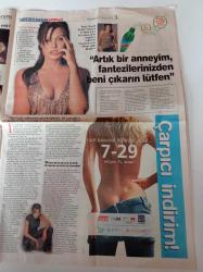 Milliyet Cumartesi Gazetesi - 30 Ağustos 2003 - Hülya Koçyiğit - Fatma Girik -Yeşilçam'a Göre Terminatör Seçilir - Angelina Jolie Yine Lara Croft Olarak Karşımızda - Müjde Ar - Sezen Aksu