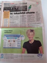 Milliyet Cumartesi Gazetesi - 30 Ağustos 2003 - Hülya Koçyiğit - Fatma Girik -Yeşilçam'a Göre Terminatör Seçilir - Angelina Jolie Yine Lara Croft Olarak Karşımızda - Müjde Ar - Sezen Aksu