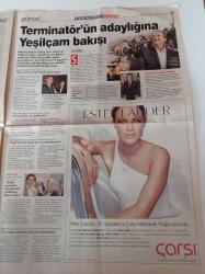 Milliyet Cumartesi Gazetesi - 30 Ağustos 2003 - Hülya Koçyiğit - Fatma Girik -Yeşilçam'a Göre Terminatör Seçilir - Angelina Jolie Yine Lara Croft Olarak Karşımızda - Müjde Ar - Sezen Aksu
