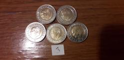 2021 50 KURUŞ 5 Lİ SET ÇİL  TCM 1540