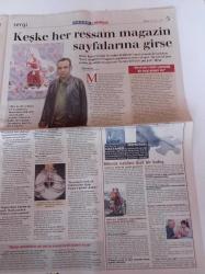 Milliyet Pazar Gazetesi - 18 Nisan 2004 - Yönetmen Yeşim Ustaoğlu - Ece Temelkuran -Radyonun Adı Kırmızı -Haluk Bilginer - Tamer Karadağlı - Zuhal Olcay - Arkası Yarın - 93'lük Maratoncu Singh Yeni Reklam Starı
