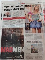 Milliyet Pazar Gazetesi - 4 Ekim 2009 - Ivana Sert Fotoğrafı - Gösterime Yönetmensiz Giren Film Mazi Yarası - Madonna - Nilüfer Açıkalın - Kıvanç Tatlıtuğ - Beren Saat - Scarlett Johansson - İsrail Başkonsolosu Moshe Kamhi