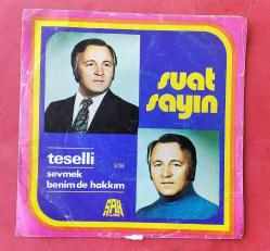 Plak Kabı (Sadece Kapak): Suat Sayın - Teselli / Benim De Hakkım