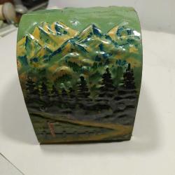 O12----ANTİKA OYUNCAK TRENLER İÇİN TENEKE TÜNEL