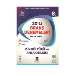 Zeka Küpü Yayınları 8.Sınıf LGS Din Kültürü ve Ahlak Bilgisi 20' li Branş Denemeleri