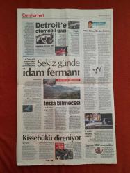 Cumhuriyet Gazetesi 13 Ocak 2015 Soma AŞ'ye Ödül Gibi İzin,Elbirliğiyle Öldürdüler,CHP'Den 3. Torpil Listesi,Erdoğan Gül'ü İki Kez Reddetmiş,Yıldırım Hakim Karşısında,Kilit Kumpas İddiası,Çebi'den Transfer Mesajları,Sneijder'de Menajer Oyunu,Altın Top Ronaldo'nun