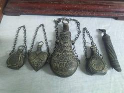 PİRİNÇ 5 PARÇA BARUTLUK TAKIMI