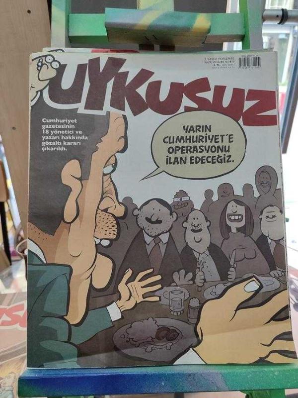 UYKUSUZ HAFTALIK MİZAH DERGİSİ / 3 KASIM PERŞEMBE / SAYI: 2016 / 45 / NO: 479
