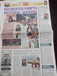 Milliyet Cadde Gazetesi - 30 Eylül 2013 - Kıvanç Tatlıtuğ Sevgilisi İçin Kebapçı Açtırdı - Oktoberfest Ama Türk İşi - Maçkada Hipster Cenneti - Hande Yener