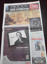 Milliyet Cadde Gazetesi - 30 Eylül 2013 - Kıvanç Tatlıtuğ Sevgilisi İçin Kebapçı Açtırdı - Oktoberfest Ama Türk İşi - Maçkada Hipster Cenneti - Hande Yener