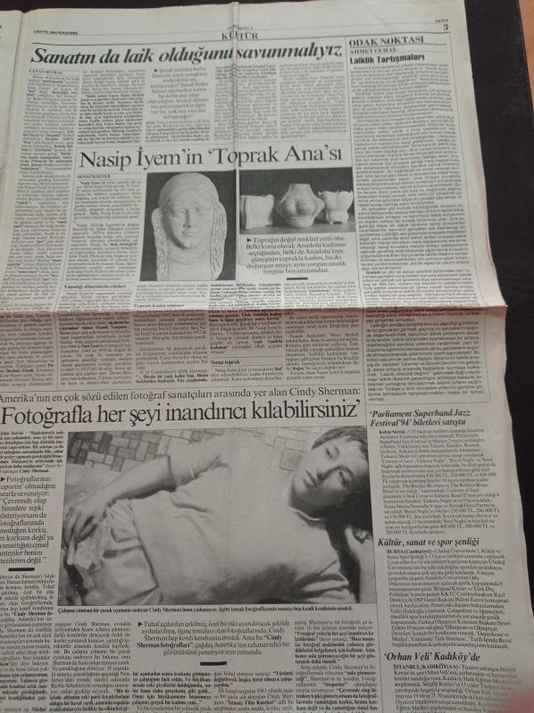 Cumhuriyet 2 Gazetesi 5 Mayıs 1994 Sayı 25047 Anadolu  