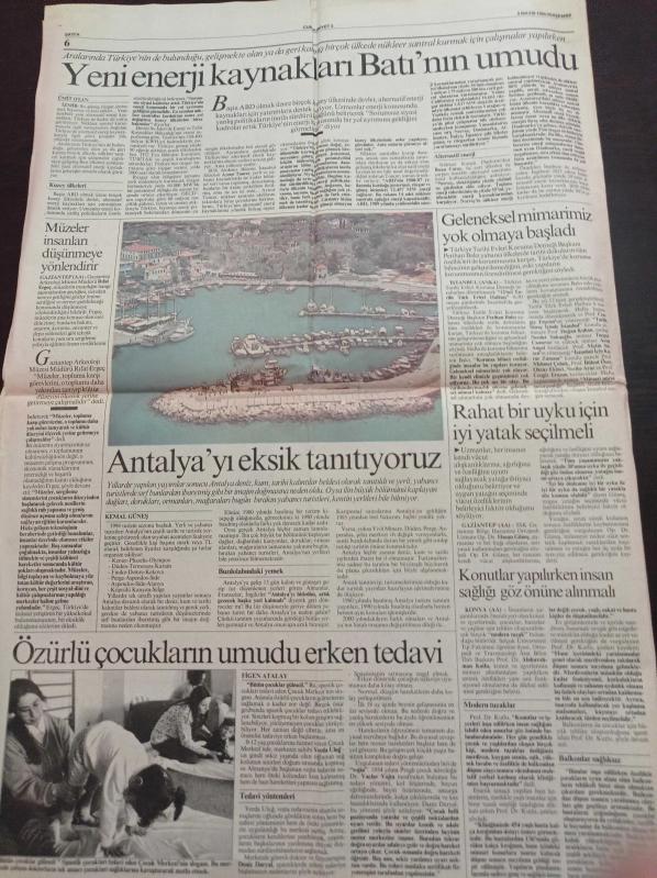 Cumhuriyet 2 Gazetesi 5 Mayıs 1994 Sayı 25047 Anadolu  