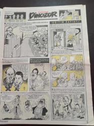 Cumhuriyet Dinazor Mizah Gazetesi - 2 Nisan 1997 - Ferhan Şensoy - Tansu Çiller - Mesut Yılmaz - Bülent Ecevit - Mahya Babaları - Yoldaş Oturan Boğa - Susurluk - - Demokratik Sol Parti Kongresi