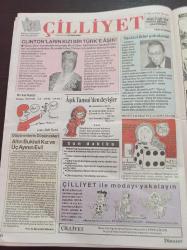 Cumhuriyet Dinazor Mizah Gazetesi - 2 Nisan 1997 - Ferhan Şensoy - Tansu Çiller - Mesut Yılmaz - Bülent Ecevit - Mahya Babaları - Yoldaş Oturan Boğa - Susurluk - - Demokratik Sol Parti Kongresi