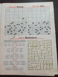 Hürriyet Bil Bulmaca Gazetesi - 11 Nisan 2009- Puzzle Bulmaca - Sayı Bulmaca - Mozaik Bulmaca - Zincir Bulmaca - Hümeyra Fotoğrafı - Kare Bulmaca - Sudoku