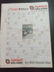 Hürriyet Bil Bulmaca Gazetesi - 11 Nisan 2009- Puzzle Bulmaca - Sayı Bulmaca - Mozaik Bulmaca - Zincir Bulmaca - Hümeyra Fotoğrafı - Kare Bulmaca - Sudoku