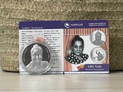 2022 - Adile Naşit Hatıra Parası - Geleneksel Türk Tiyatrosu - Gümüş Sertifikalı - Çil kondisyon