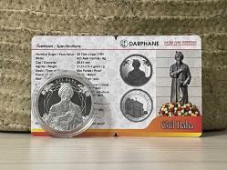 2022 - Gül Baba Hatıra Parası - Gümüş Sertifikalı - Çil kondisyon