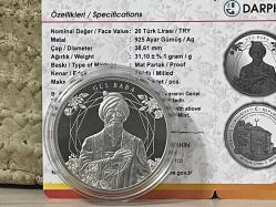 2022 - Gül Baba Hatıra Parası - Gümüş Sertifikalı - Çil kondisyon