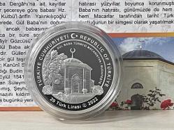 2022 - Gül Baba Hatıra Parası - Gümüş Sertifikalı - Çil kondisyon