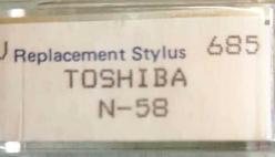 TOSHIBA N58 PİKAP-PLAK ÇALAR İĞNESİ