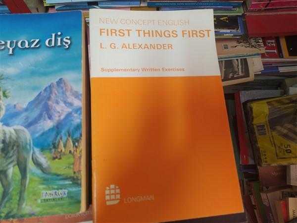 First things first book. First things first book