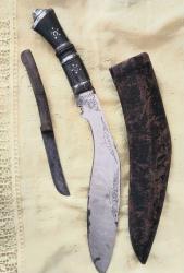 Antika - KUKRİ,  Pala,  Orijin&acirc;l kını ile. - kitantik - kitaLog