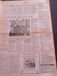 Cumhuriyet 2 Gazetesi - 6 Kasım 1993 - Sayı 24867- Karun Hazinesi Geldi Diğerleri Ne Olacak - Anıtlar Ve Müzeler Genel Müdürü Engin Özgen - Hamsinin Kılçığını Yemeyin- Şiir Atlası - Cevat Çapan - Ömer Seyfettin Öykü Yarışması