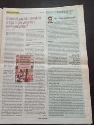 Cumhuriyet Bilim Teknik Gazetesi - 12 Şubat 2005 - Sayı 934 - Görmeyen Ressam Armağan'ın Beyni Merak Konusu - Toplu Tükenişin Nedeni Yanardağ Mı - Niçin En Az 21 Duyumuz Var - Avrupa Birliği Yolunda Üniversiteler